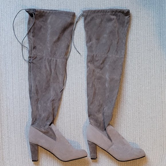 WOMENS BOOTS, LIGHT GRAY HOT HOT HOT!!! - Picture 3 of 5